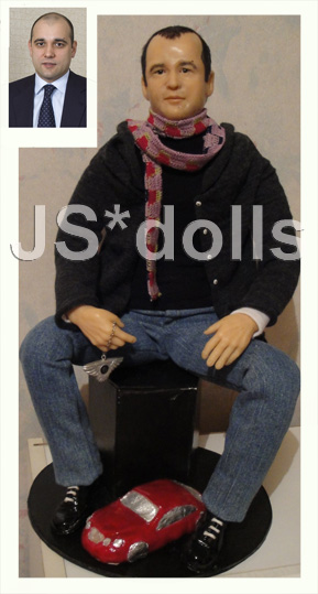 Авторская кукла с портретным сходством "Бентлей" на заказ Авторская кукла с портретным сходством Кавказец на заказ ручная работа