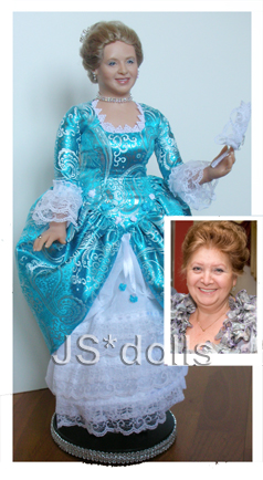 авторская кукла с портретным сходством по фотографии "Любимая мама"